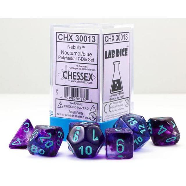 DNR 10D10 Nebula Series Dice Set | Luminary Nocturnal
