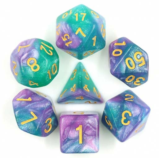 HD "Byzantium" Aurora Standard Dice Set