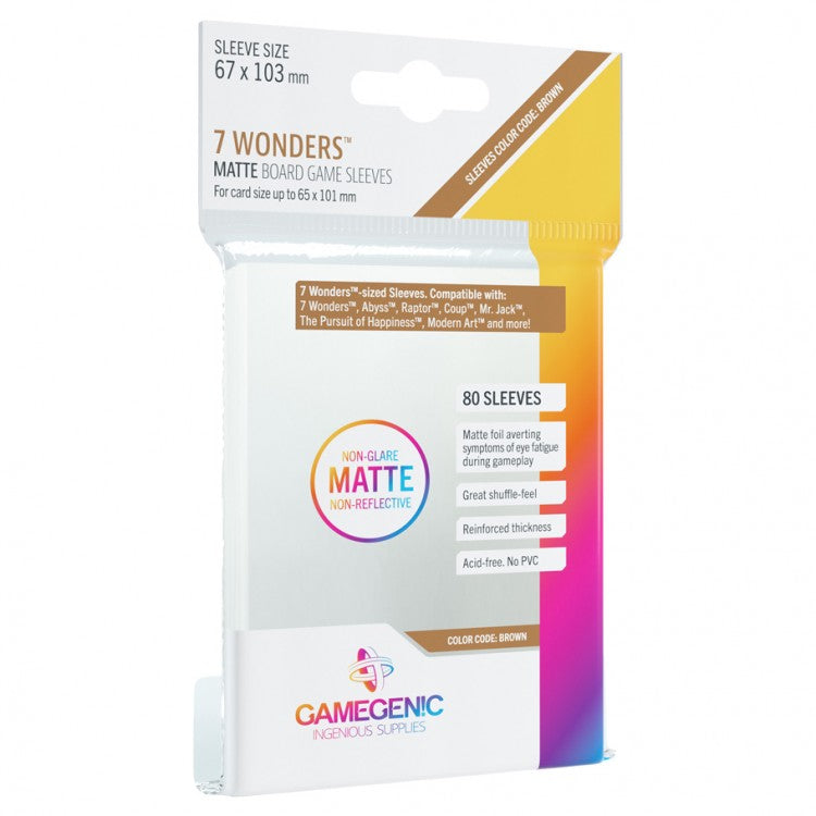 MATTE Sleeves: 7 Wonders (67 x 103 mm)
