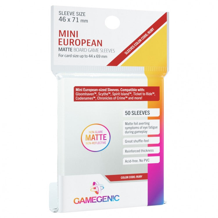 MATTE SLEEVES: Mini European (46 x 71 mm)
