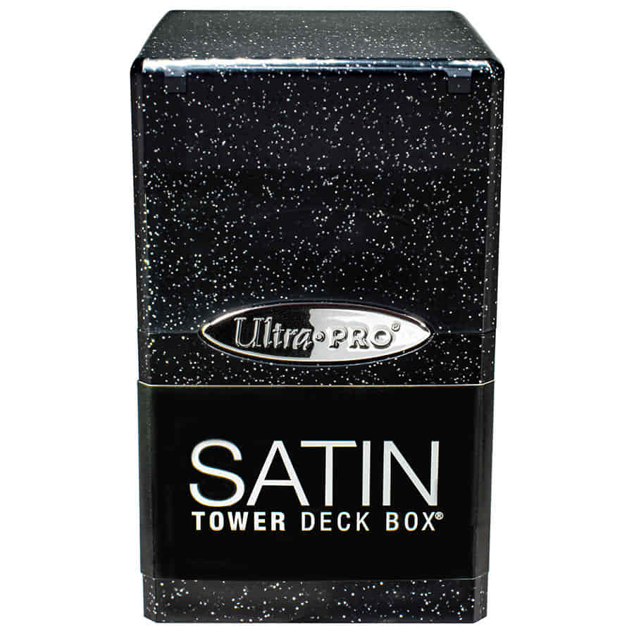 Ultra Pro Satin Tower: Glitter Black