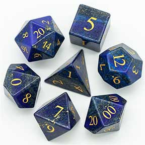 UD Gemstone Standard Dice Set | Lapis Lazuli