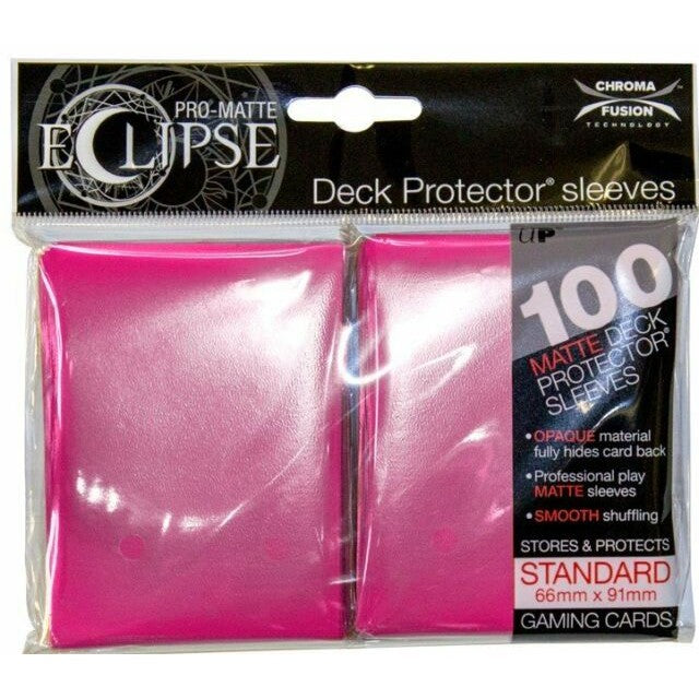 Ultra Pro Sleeves Eclipse Gloss Hot Pink 100 Count – Pandemonium Books and  Games