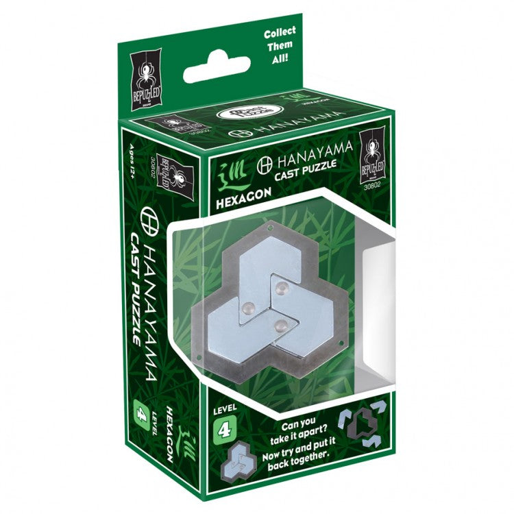 Hanayama Cast Puzzle LVL 4 | Hexagon