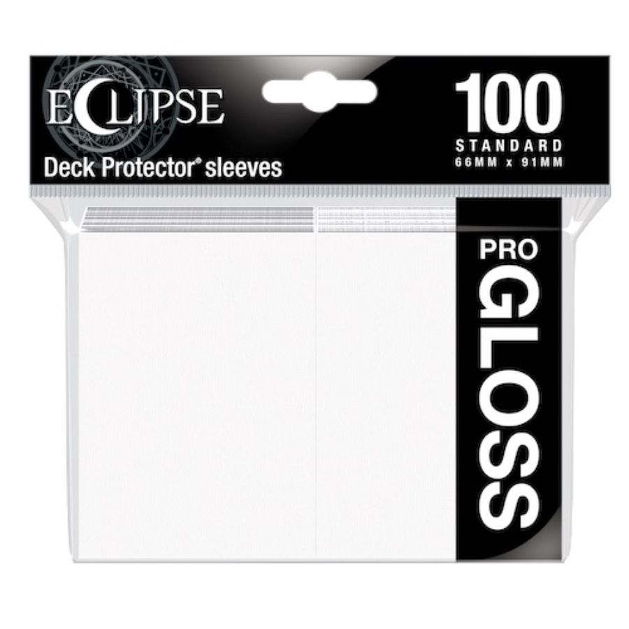 Eclipse Gloss Standard Sleeves: Arctic White