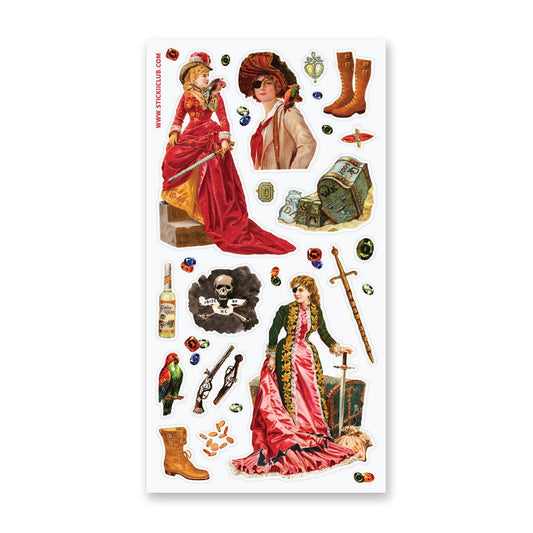 Sticker Sheet | Victorian Pirates