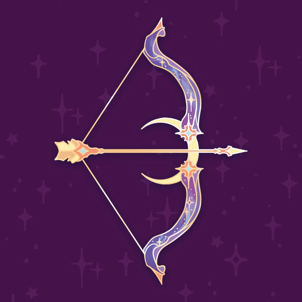 NVD Celestial Armory Enamel Pin | Lunar Bow