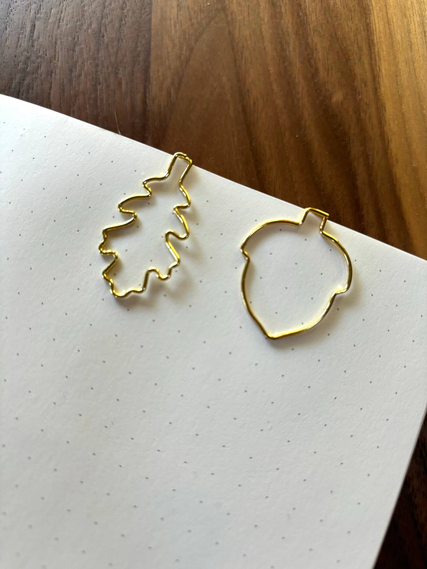CM Paper Clip Set | Oak Leaf & Acorn