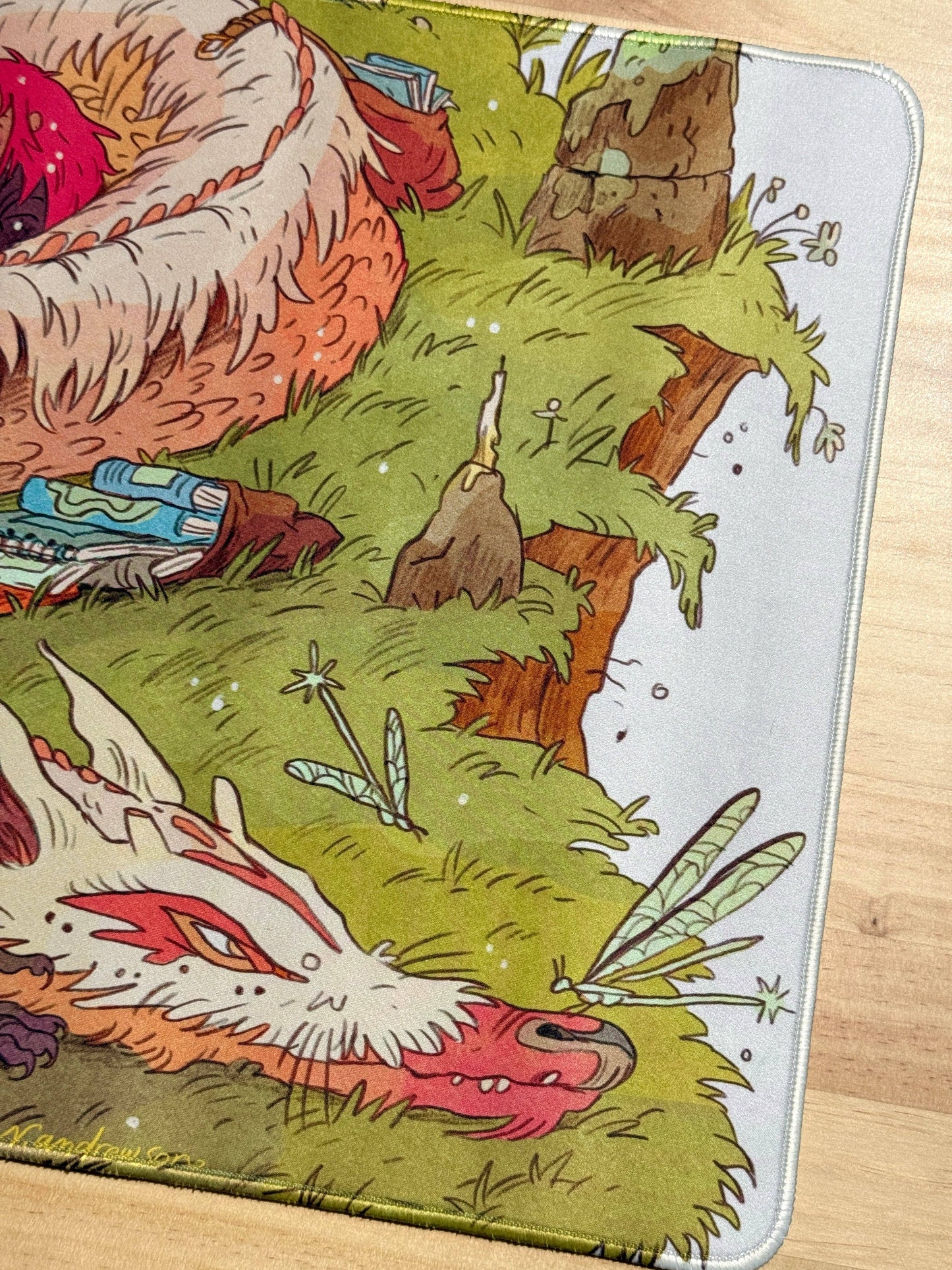 Book Dragon Art Play-mat