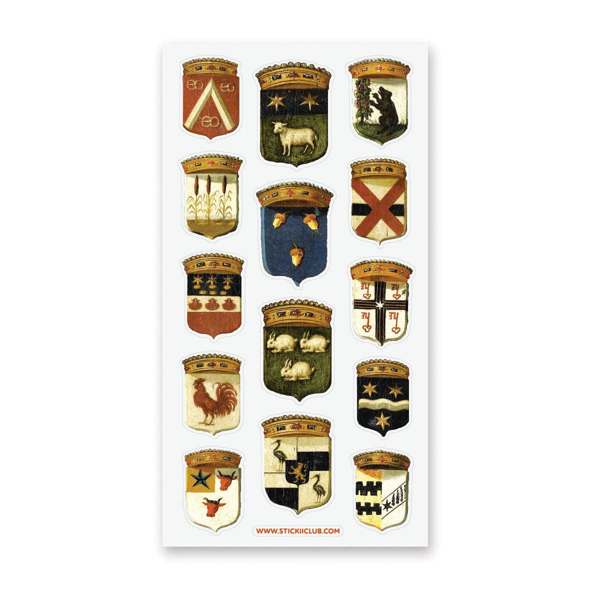 Sticker Sheet | Heraldry Crests