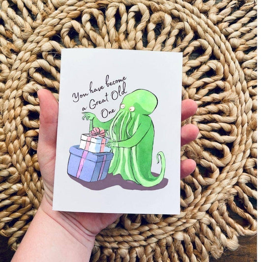 Cthulhu Great Old One Birthday Card