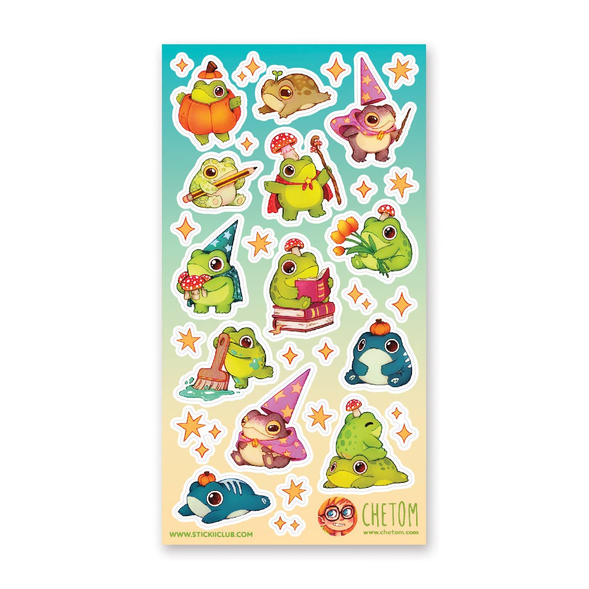 Sticker Sheet | Froggin Adorable Wizards