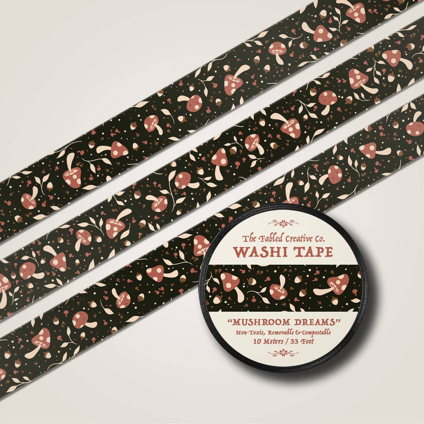 FCC Washi Tape | Mushroom Dreams