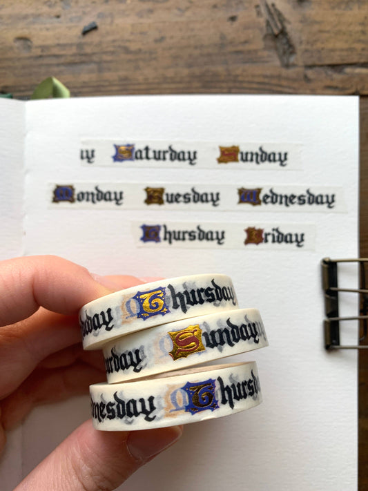 CM Washi Tape | Insular Days of the Week