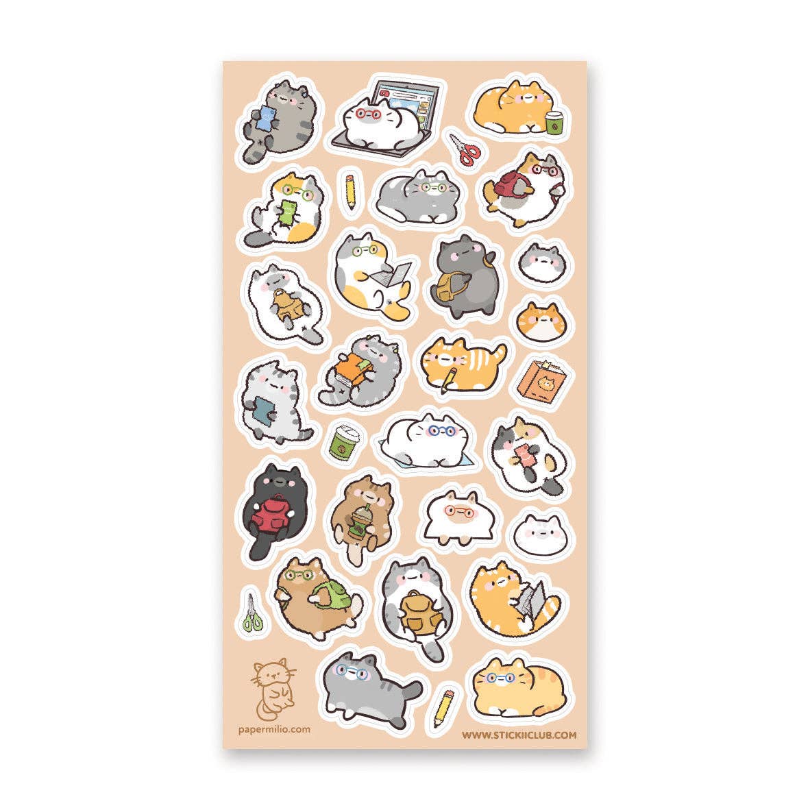 Sticker Sheet | Kitty Academia