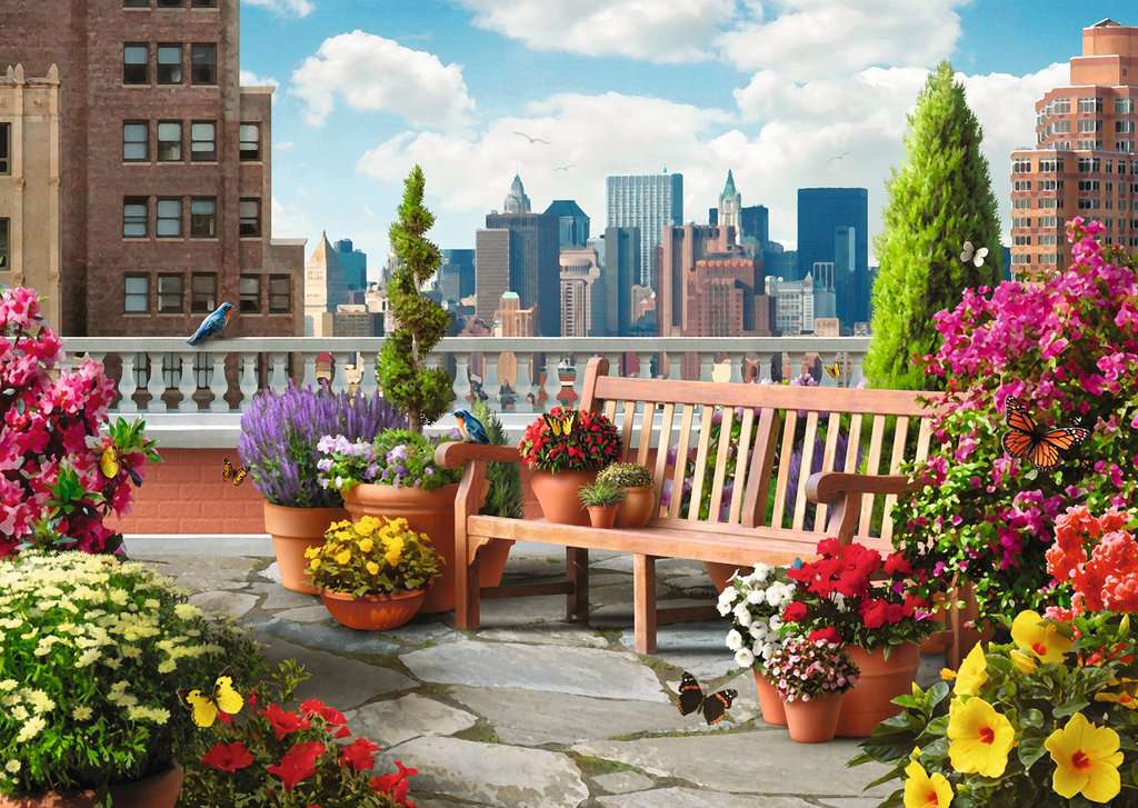 sale - Rooftop Garden | 500 pc Large Format Puzzle