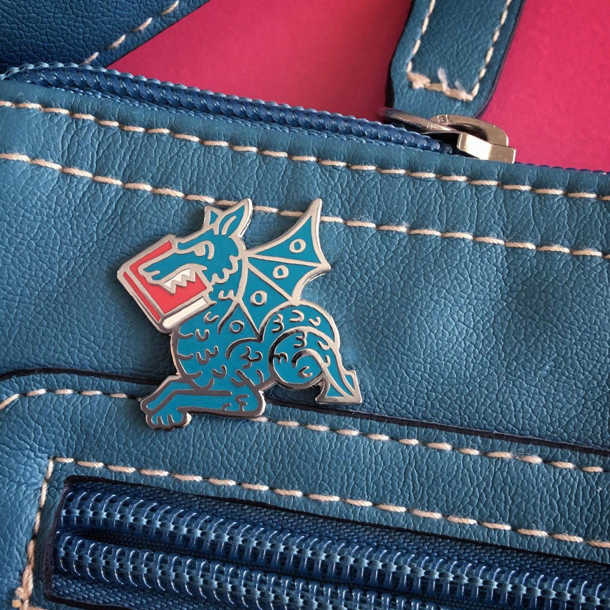 RK Enamel Pin | Book Wyrm
