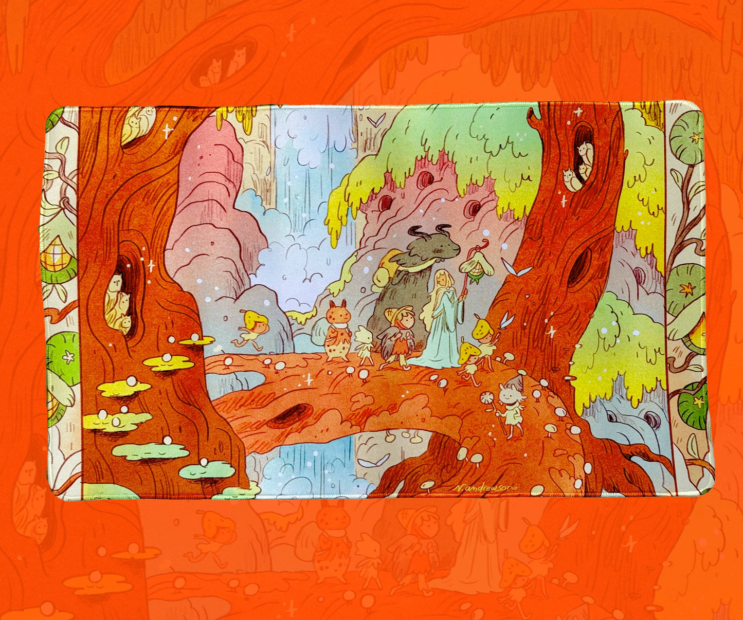 Waterfall Trail Art Play-mat