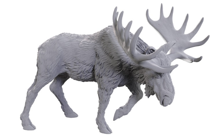 WizKids Deep Cuts Unpainted Miniatures: W25 Bull Moose [WZK 90770]