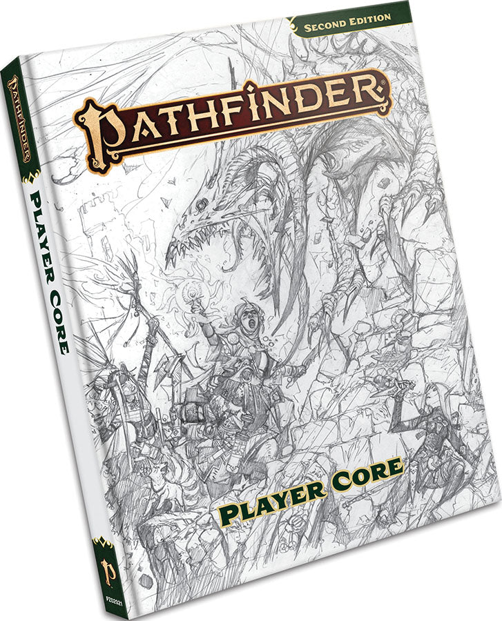Pathfinder 2E RPG: Player Core Rulebook Hardcover (Sketch Cover Edition)