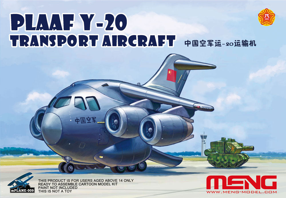 chinese y-20 transport aircraft cartoon model