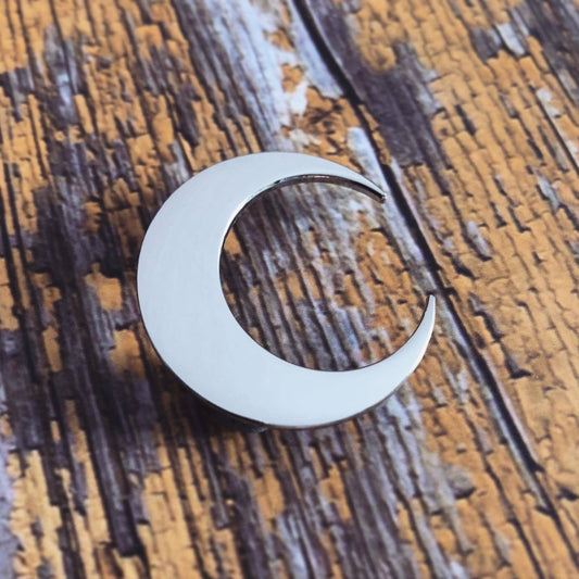 FCC Enamel Pin | Crescent Moon