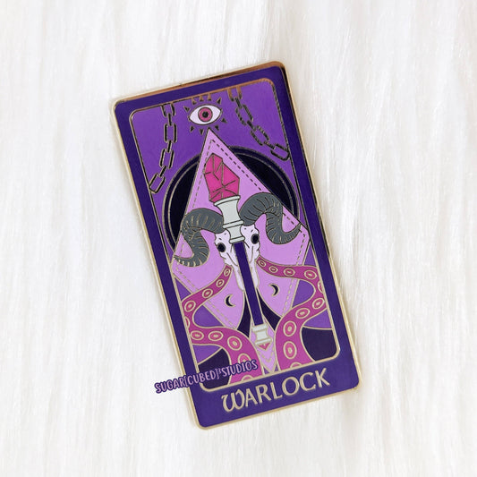 D&D Class Tarot Enamel Pin Series | The Warlock