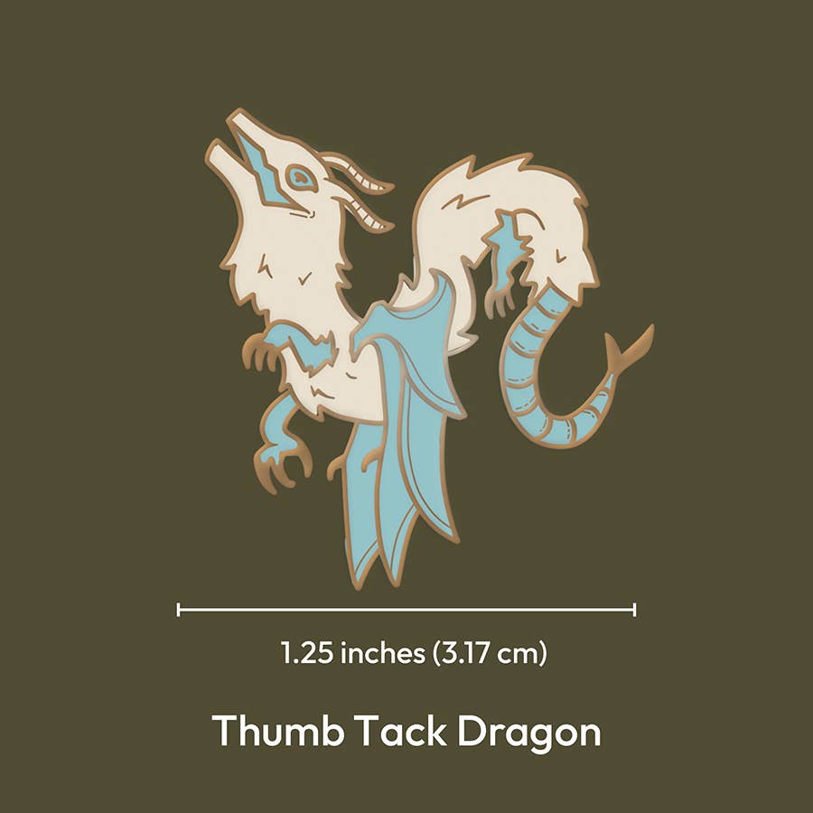 Precious Things Enamel Pin | Thumb Tack Dragon