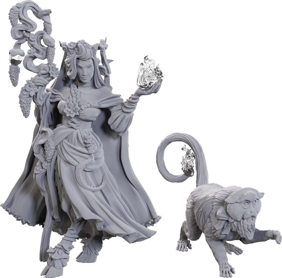 Critical Role Unpainted Miniatures: W23 Fearne Calloway & Mister [WZK 90722]
