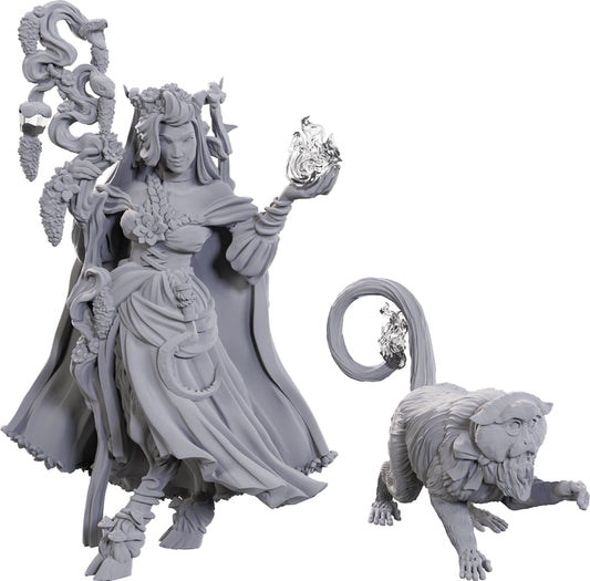 Critical Role Unpainted Miniatures: W23 Fearne Calloway & Mister [WZK 90722]