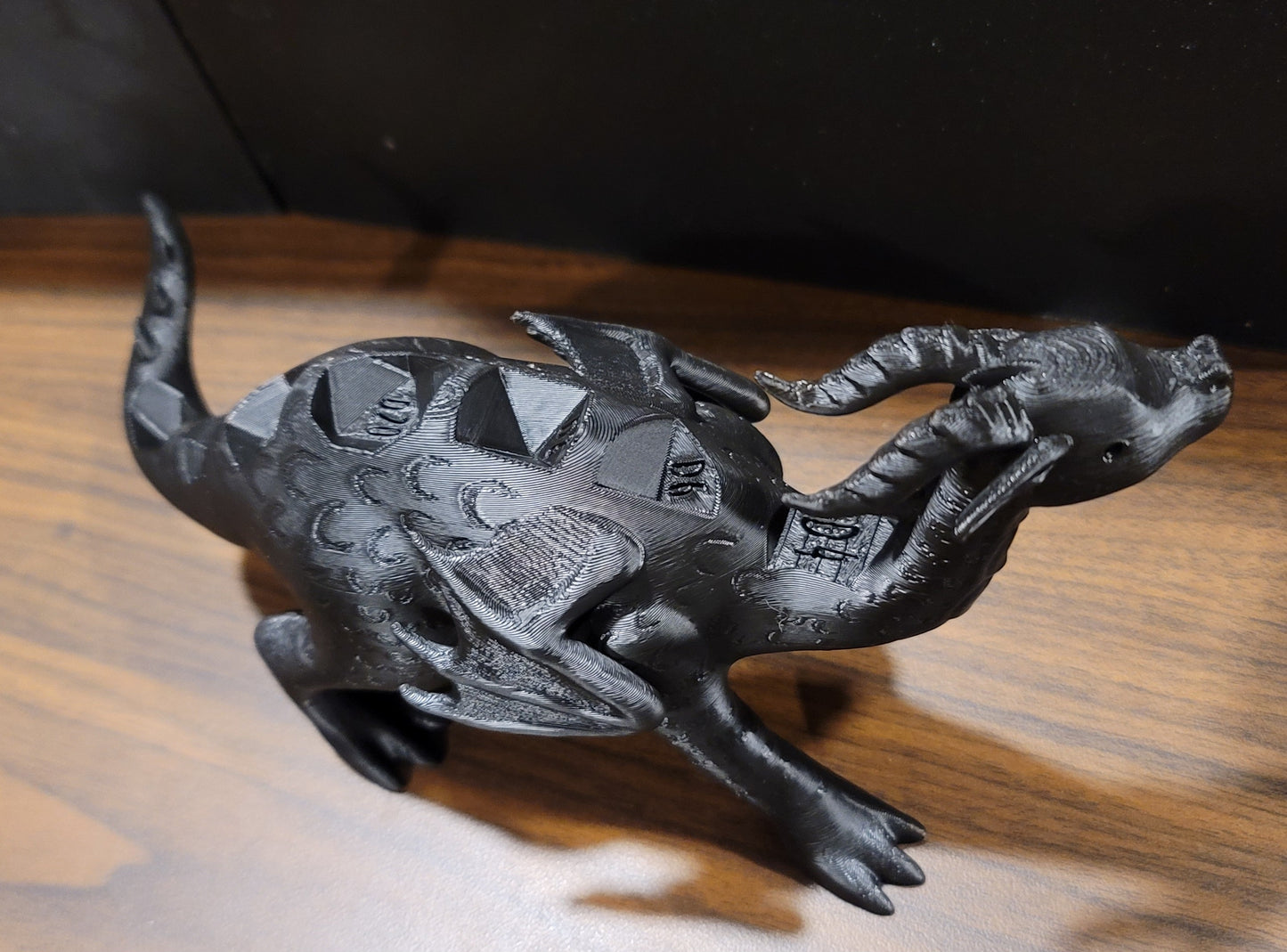 Polly the Polyhedragon Dice Pet | Adult Black