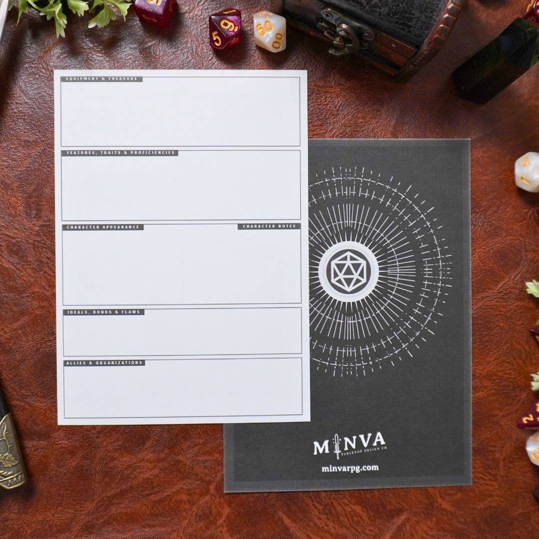 MTDC D&D 5e Mini Character Sheets