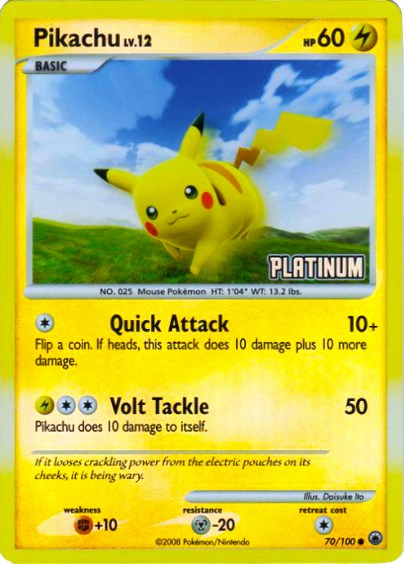Pikachu - 70/100 [Platinum]
