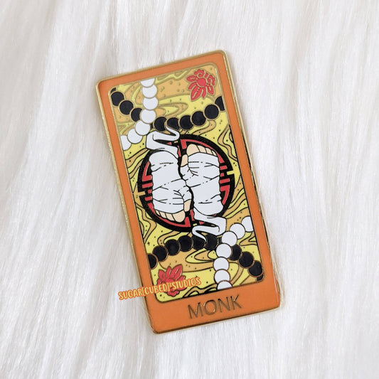D&D Class Tarot Enamel Pin Series | The Monk