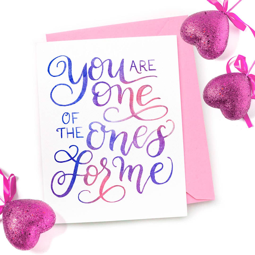 sale - One of the Ones for Me Card — Polyamory Love Card