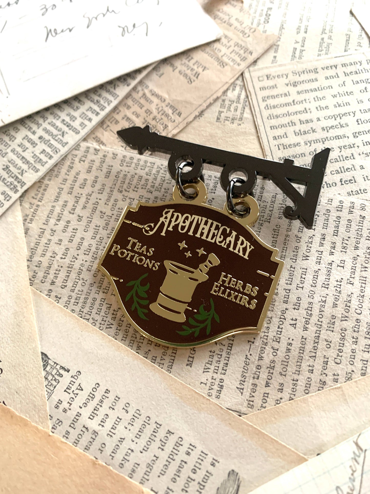 CM Enamel Pin | Apothecary Shop Sign