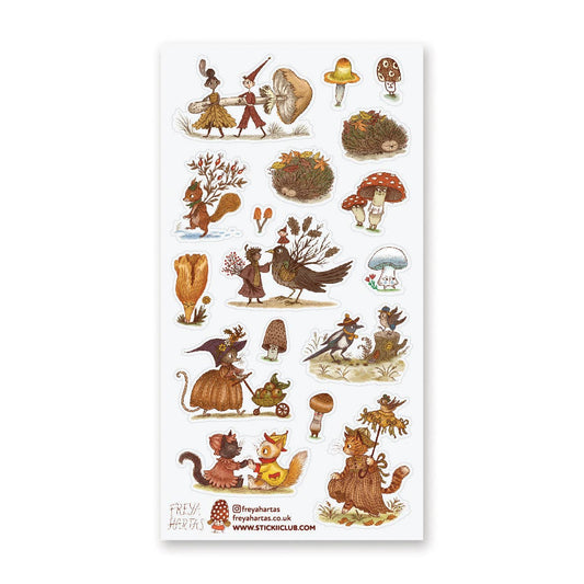 Sticker Sheet | Autumn Woodland Whimsy