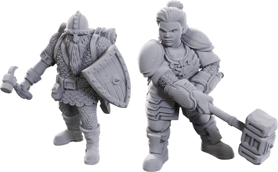 Dungeons & Dragons Nolzur's Marvelous Unpainted Miniatures: Limited Edition 50th Anniversary Dwarves [WZK90733]