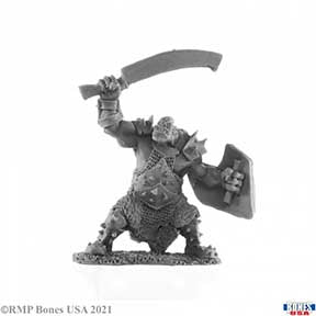 Bones USA: Orc Marauder Sword & Shield [Reaper 30022]