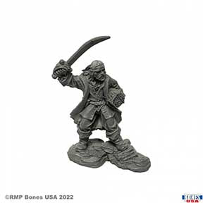 Bones USA: Salvador Crowley, Swashbuckler, Male Human Rogue [Reaper 30106]