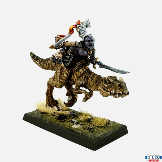 Female Dark Elf on Lizard [Reaper 30220]