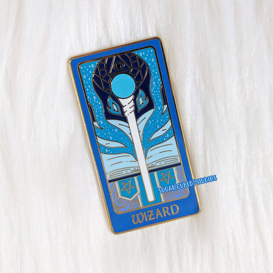 D&D Class Tarot Enamel Pin Series | The Wizard