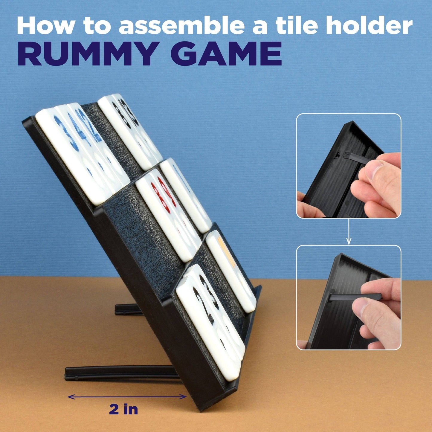 Rummy Cube Game with Case, Board Game for Kids and Adults