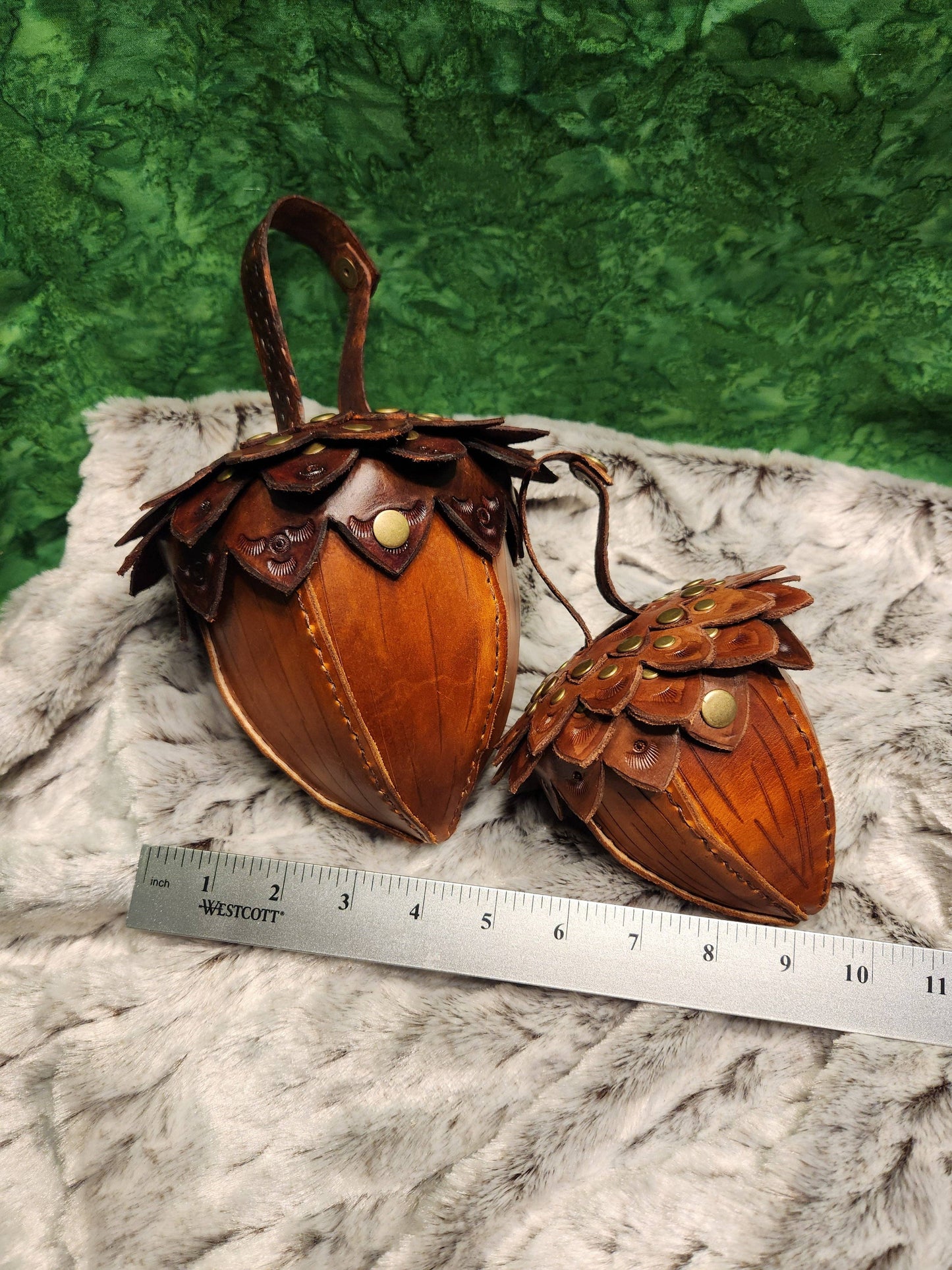 Leather Dice Pouch | Acorn