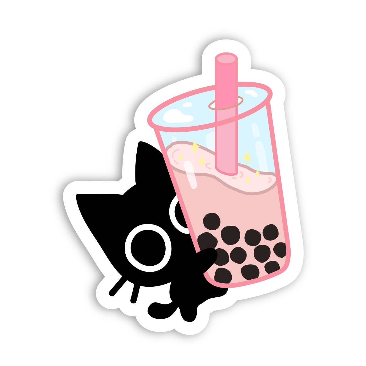 Sticker | Brown Sugar Boba Cat