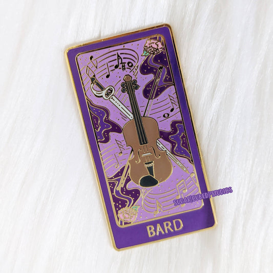 D&D Class Tarot Enamel Pin Series | The Bard