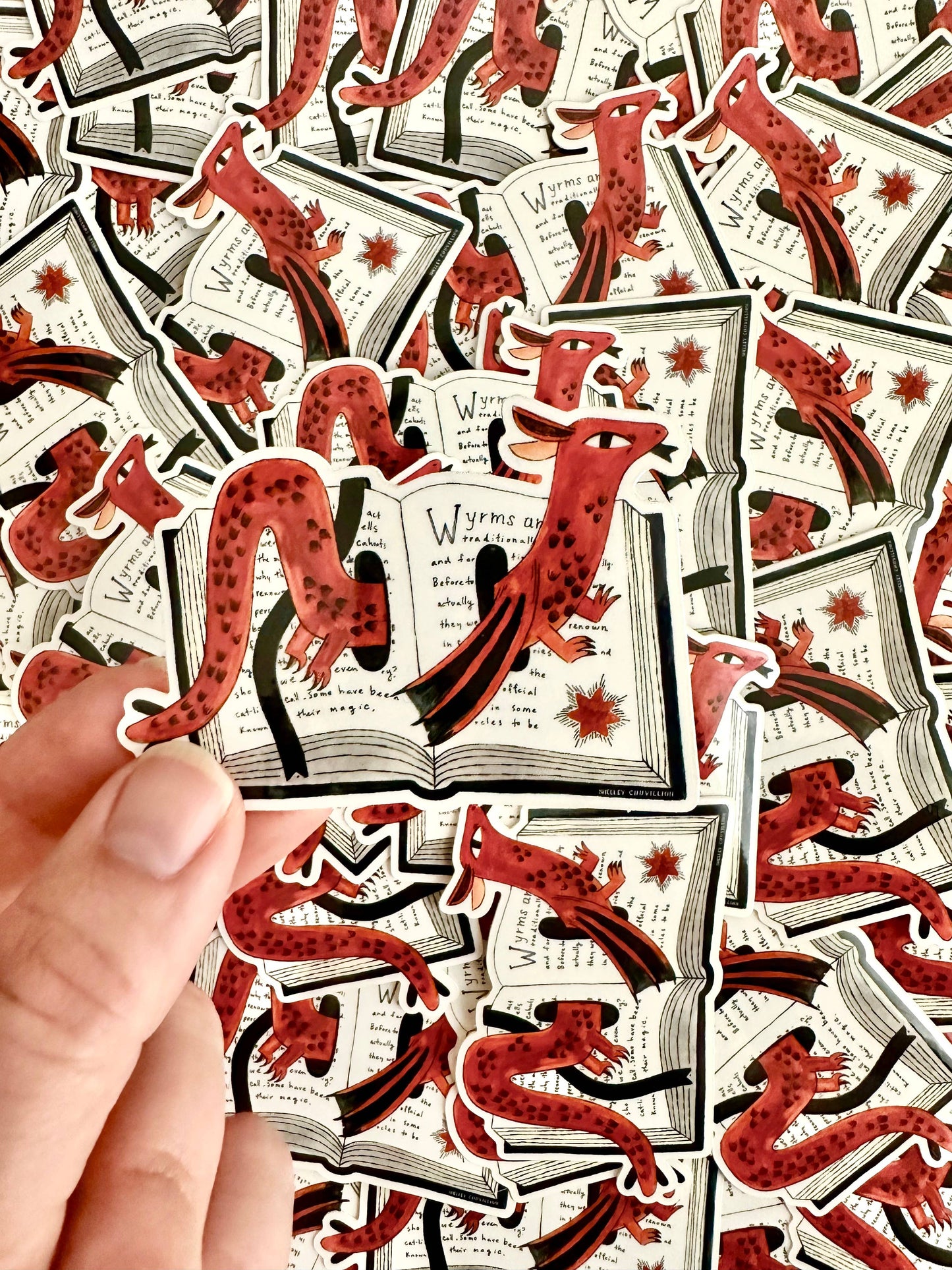 SC Vinyl Sticker | Book Wyrm