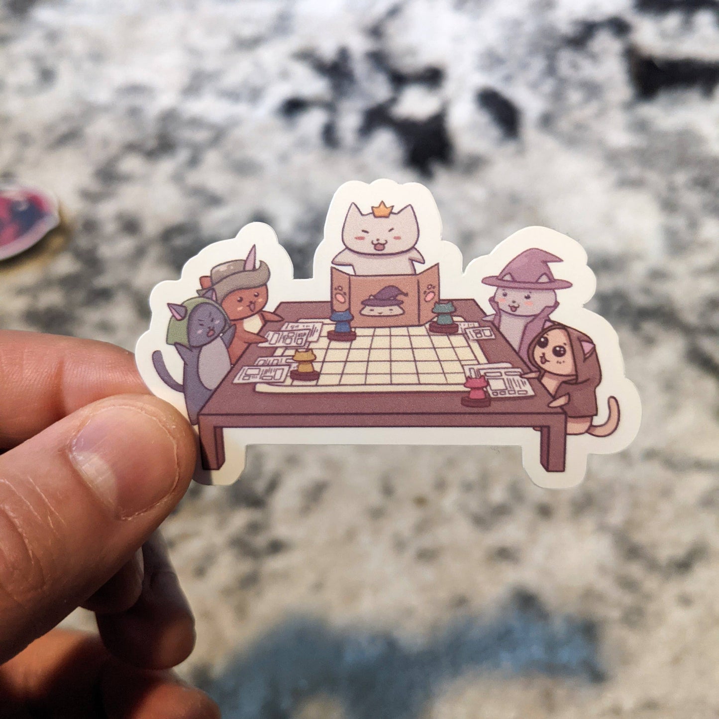 MGC 3" Vinyl Sticker | TTRPG Cats