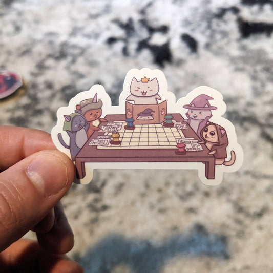 MGC 3" Vinyl Sticker | TTRPG Cats