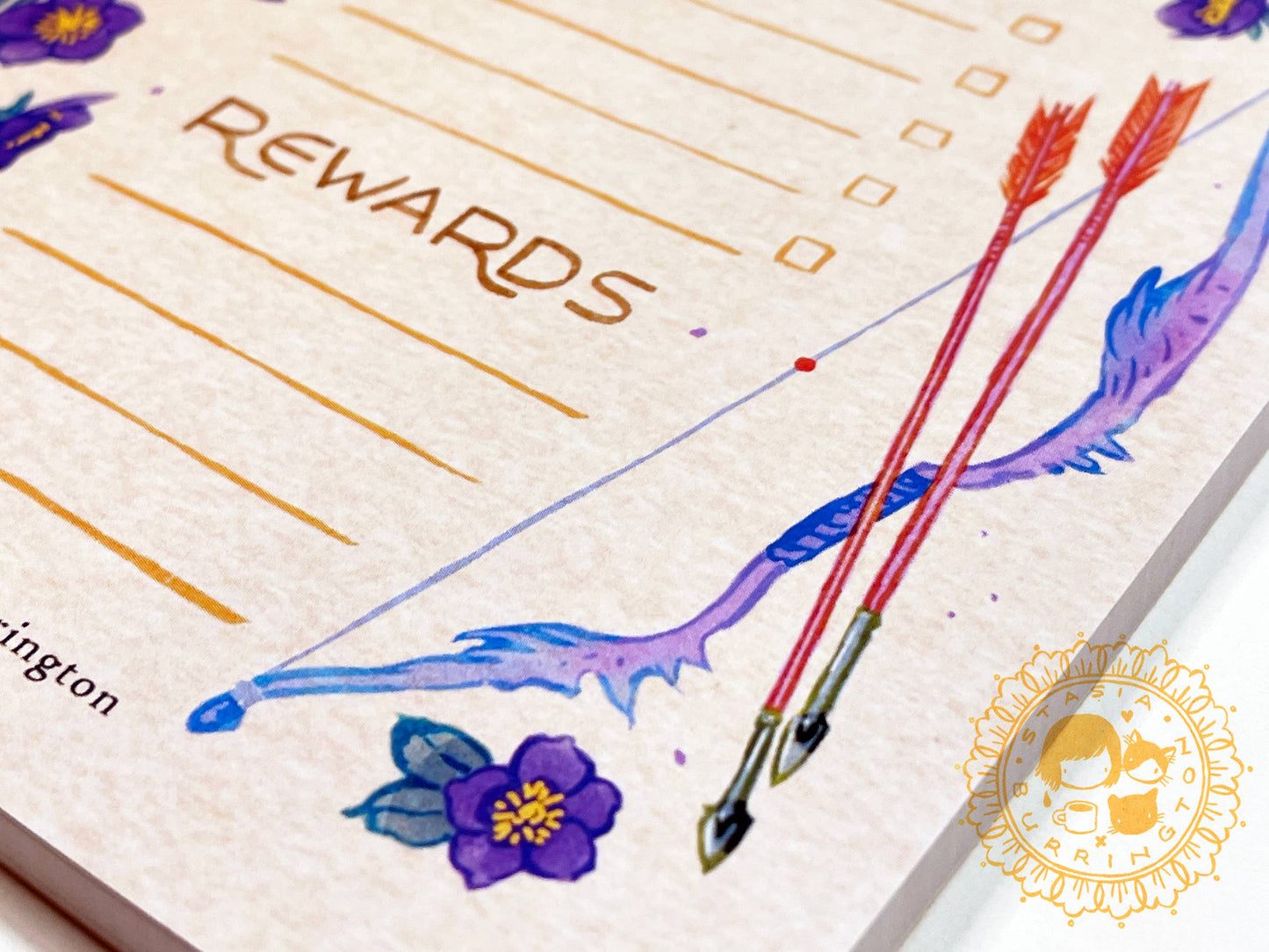 Side Quests Notepad | Bow and Arrows
